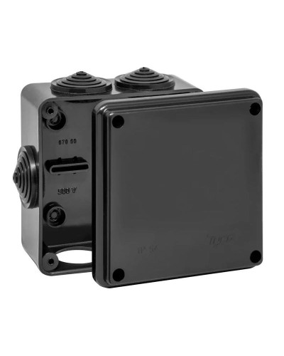 Коробка TYCO ОП 100х100х50мм УХЛ1 IP54 черный (67050Ч). Коробка распределительная. RuVinil в Омске
