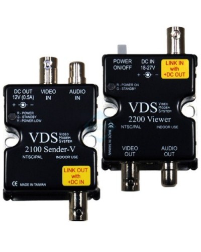 VDS 2100/2200. Удлинитель видео-, аудиосигнала, напряжения питания по коаксиальному кабелю. SC&T в Омске