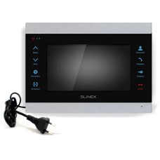 SL-07N Cloud (Silver+Black). Монитор домофона цветной с функцией «свободные руки». SLINEX