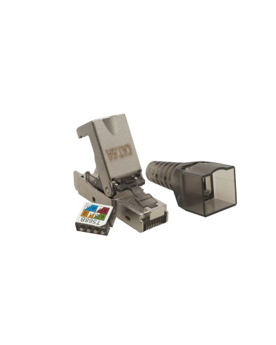 Коннектор 8P8C STP 6A (RJ-45) безынструментальный (10-0240). Разъем RJ-45. SUPRLAN в Омске