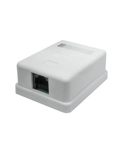 Розетка настенная RJ-45, 8P8C, Cat.5e, 1 порт UTP (10-0307): Компьютерная розетка в Омске