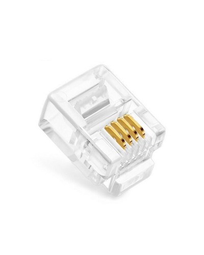 Коннекторы 6P4C (RJ-11) (100шт) (10-0227). Телефонный разъем 6P4C (RJ-11). SUPRLAN в Омске