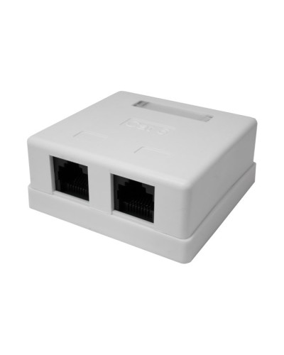 Розетка настенная RJ-45, 8P8C, Cat.6, 2 порта UTP (10-0310): Компьютерная розетка в Омске