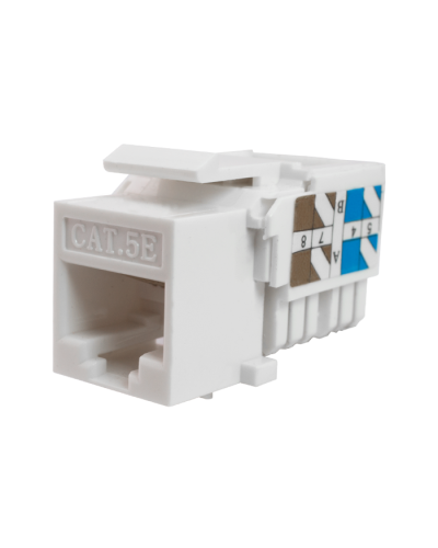 Модуль-вставка Keystone Кат5е, инстр.зад, белый UTP (10-0313): Вставка Keystone Jack RJ-45 в Омске