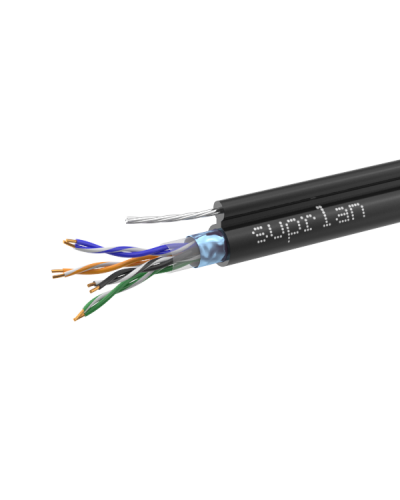 FTP Cat.5e 4x2xAWG24 Cu PE Outdoor T-FG8 (трос) Median (01-1035-1). Кабель «витая пара» (LAN) для структурированных систем связи. SUPRLAN в Омске