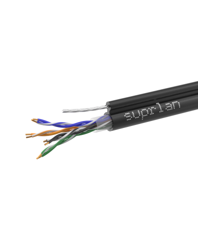 UTP Cat.5e 4x2xAWG24 Cu PE Outdoor T-FG8 (трос) Standard (01-0322-1). Кабель «витая пара» (LAN) для структурированных систем связи. SUPRLAN в Омске