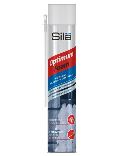 Пена монтажная SILA HOME OPTIMUM FOAM, всесезонная, 750 мл. Пена монтажная. Sila в Омске