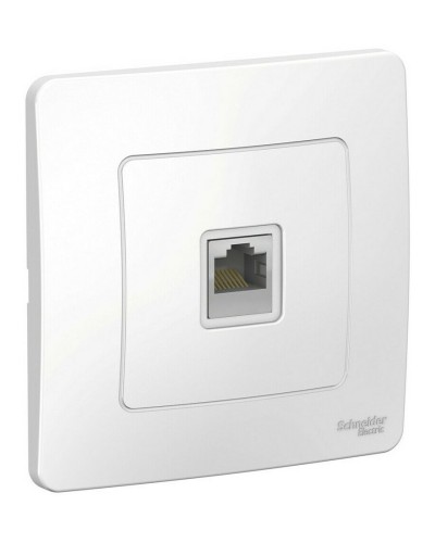 BLANCA розетка RJ45 1-местная, кат. 5Е, скрытой установки, белый (BLNIS045001). Розетка компьютерная. Systeme Electric в Омске