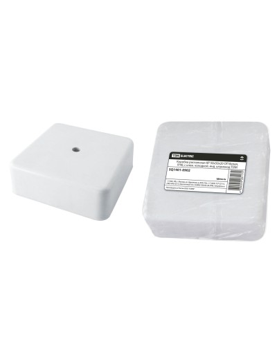 Коробка КР 50х50х20 ОП белая, IP40, с клеммной колодкой (SQ1401-0902). Распаячная коробка. TDM ЕLECTRIC в Омске