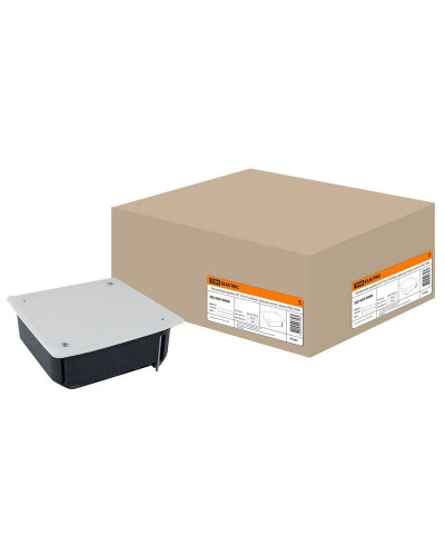 Распаячная коробка СП 115х115х45мм, крышка, метал. лапки, IP20, TDM (SQ1403-0008). Распаячная коробка СП. TDM ЕLECTRIC в Омске