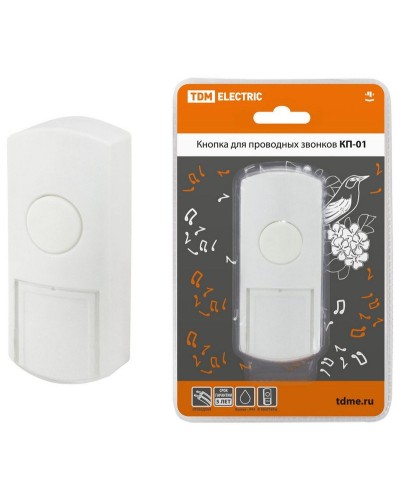 КП-01 (SQ1901-0019). Кнопка для проводных звонков. TDM ЕLECTRIC в Омске