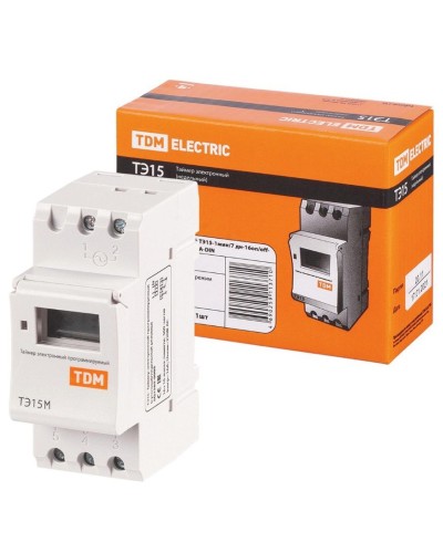 ТЭ15М-1мин/7дн-32on/off-30А-DIN TDM (SQ1503-0037). Таймер электронный. TDM ЕLECTRIC в Омске