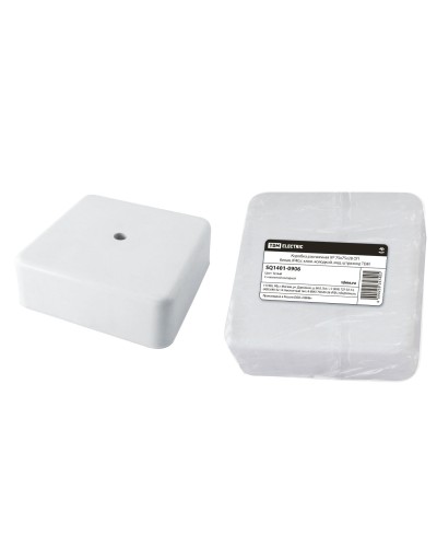 Коробка КР 75х75х28 ОП белая, IP40, с клеммной колодкой (SQ1401-0906). Распаячная коробка. TDM ЕLECTRIC в Омске