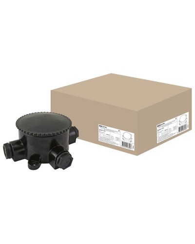 КЭМ 2-660-3 ОП D95мм IP65, 3-х рожковая (карболит) TDM (SQ1401-1101). Коробка электромонтажная. TDM ЕLECTRIC в Омске