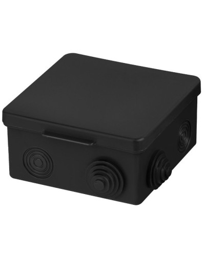 Распаячная коробка ОП 100х100х55мм, крышка, IP54, 8вх., черная TDM (SQ1401-0913). Распаячная коробка ОП. TDM ЕLECTRIC в Омске