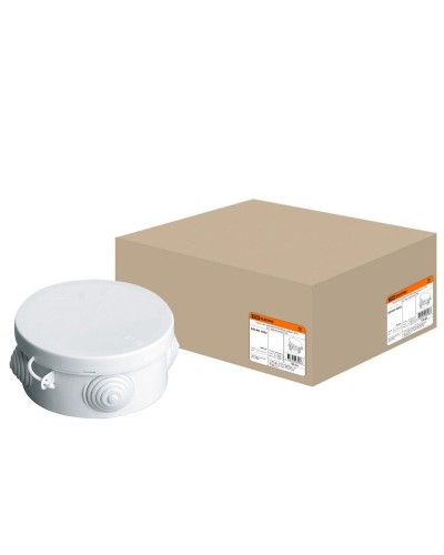 Коробка ОП D85х40мм, крышка, IP54, 4вх. (SQ1401-0102). Распаячная коробка. TDM ЕLECTRIC в Омске