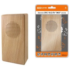 ЗПС-10/2-Пт ЭКО сосна, птичка, без кнопки, AC 230V (SQ1901-0026). Звонок проводной. TDM ЕLECTRIC