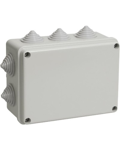 Коробка ОП 150х110х70мм, крышка, IP55, 10 гермовводов (SQ1401-1242). Распаячная коробка. TDM ЕLECTRIC в Омске
