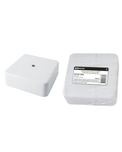 Коробка КР 75х75х28 ОП белая, IP40 (SQ1401-0905). Распаячная коробка. TDM ЕLECTRIC в Омске