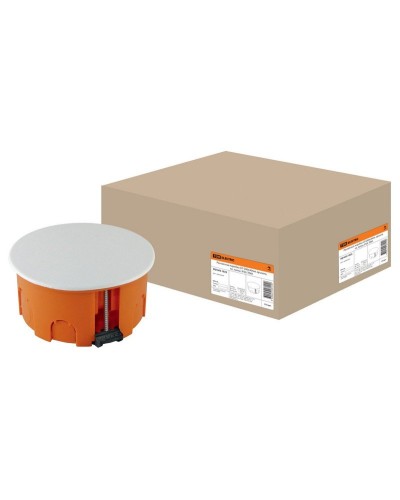 Распаячная коробка СП D80х40мм, крышка, пл. лапки, IP20, TDM (SQ1403-1025). Распаячная коробка СП. TDM ЕLECTRIC в Омске