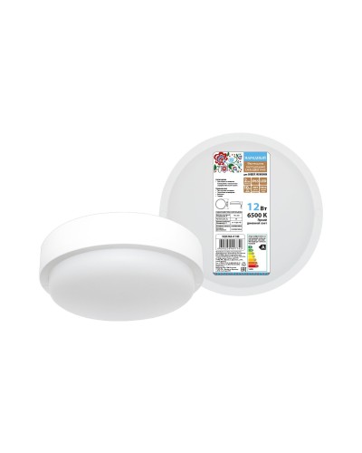 ДПП 3901 12Вт 6500К IP65 белый круг (SQ0366-0140). Светодиодный светильник LED. TDM ЕLECTRIC в Омске
