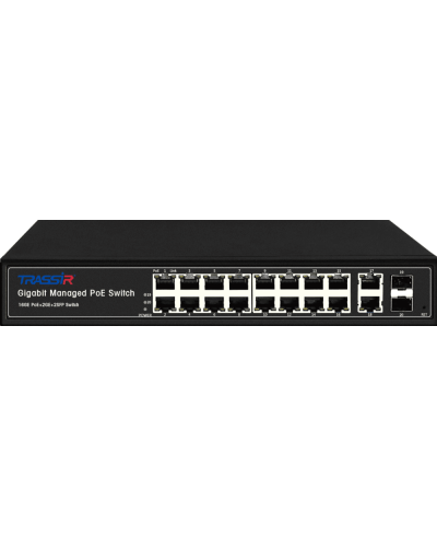 TR-NS24202S-300-16PoE. Коммутатор с PoE. Trassir в Омске