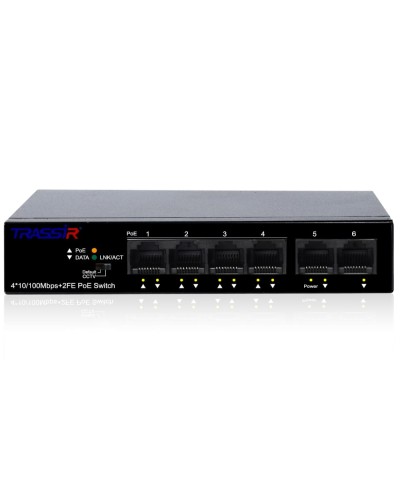 TR-NS1106-60-4POE. Коммутатор с PoE. Trassir в Омске