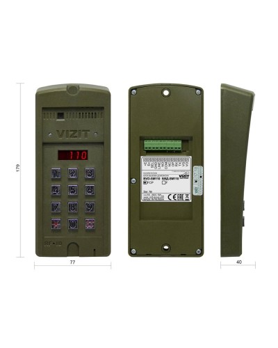 БВД-SM110RCP. Вызывная панель цветная. VIZIT в Омске