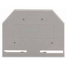 WAGO 280-301 торцевая пластина серая. Торцевая и промежуточная пластина. WAGO