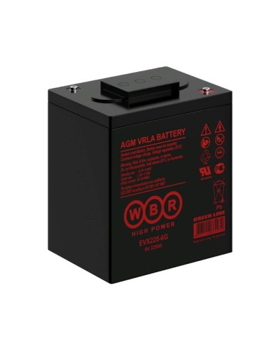 WBR EVX225-6G. Аккумулятор герметичный свинцово-кислотный. WBR в Омске