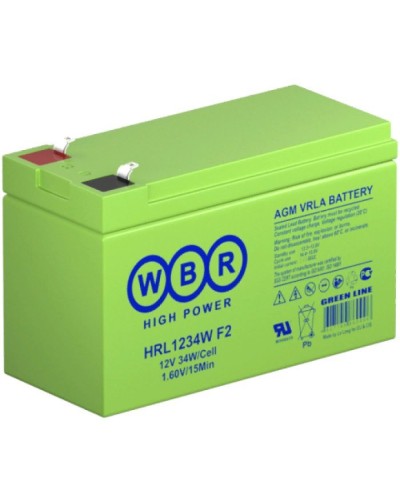 WBR HRL1234W F2. Аккумулятор герметичный свинцово-кислотный. WBR в Омске