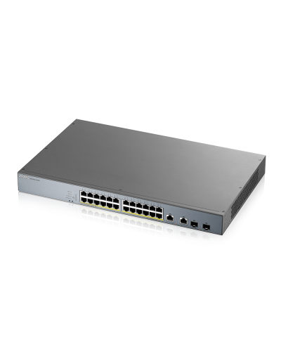 GS1350-26HP-EU0101F. L2 коммутатор PoE+ для IP-видеокамер rack 19. ZYXEL в Омске