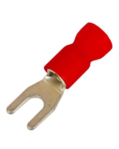 Наконечник вилочный НВИ 0,25-1,5 М5 (D5,3мм) (100 шт) (2A15P-EE-PVC). Наконечник вилочный с изолированным фланцем ПВХ. ДКС в Омске