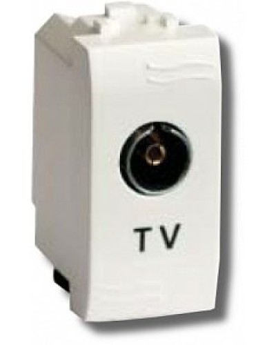 Розетка TV проходная Brava 1 модуль слоновая кость (75581S): Розетка TV в Омске