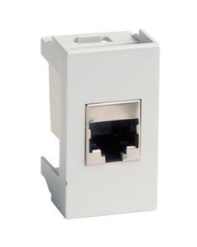 Розетка RJ-45 Viva 1 модуль серая (45138): Розетка компьютерная с одним разъёмом в Омске
