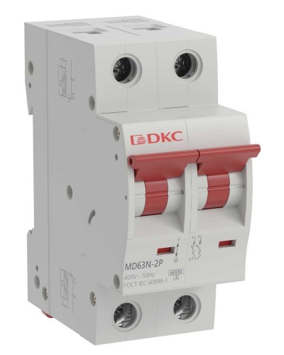 YON max MD63N 2P 10А 6кА C (MD63N-2PC10). Автоматический выключатель. ДКС в Омске
