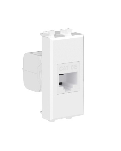 Розетка RJ-45 Avanti 1 модуль белое облако (4400661): Розетка компьютерная, без шторки модульная, кат.5е в Омске