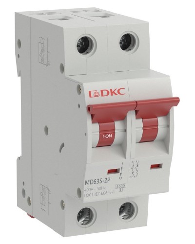 YON max MD63S 2P 16А 4,5кА C (MD63S-2PC16). Автоматический выключатель. ДКС в Омске