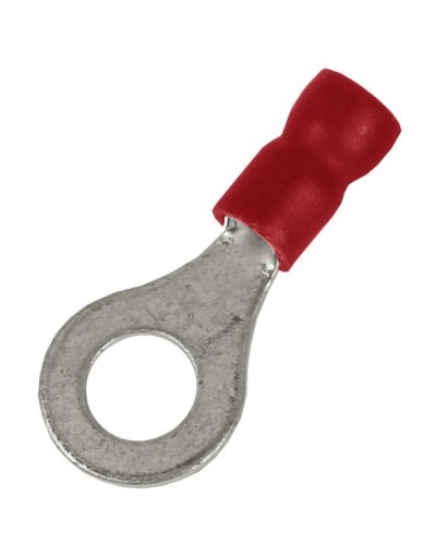 Наконечник НКИ 0,25-1,5 М5 (D5,3мм) с отверстием под винт (100 шт) (2A5P-EE-PVC). Наконечник с отверстием под винт и изолированным фланцем ПВХ. ДКС в Омске