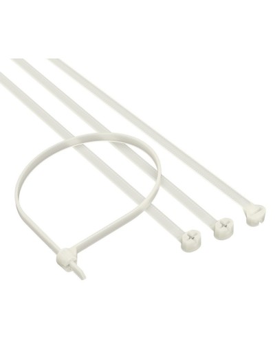 Хомут 2,5x100 P6.6, белый (100шт) (21203SR): Хомут с двойным замком в Омске