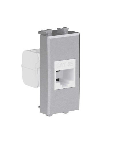 Розетка RJ-45, кат.5E, Avanti, 1 модуль, закаленная сталь (4404661): Розетка компьютерная модульная в Омске