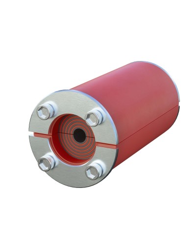Проходка круглая, нержавеющая, D68х70 мм для кабелей D28-48 мм (DXF3115): Проходка круглая, нержавеющая в Омске