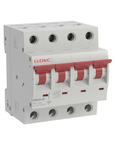 YON max MD63N 4P 25А 6кА C (MD63N-4PC25). Автоматический выключатель. ДКС в Омске