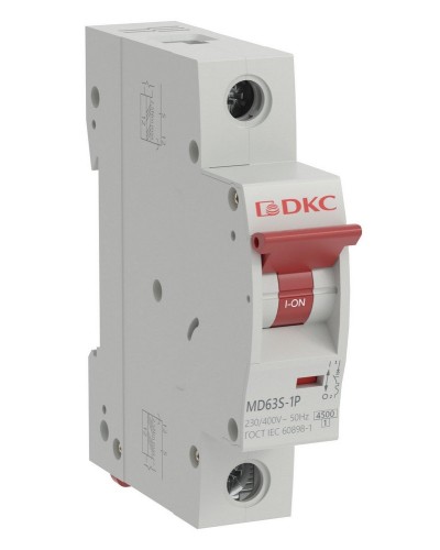 YON max MD63S 1P 40А 4,5кА C (MD63S-1PC40). Автоматический выключатель. ДКС в Омске