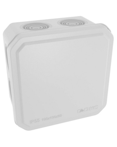 Коробка ответвительная с кабельными вводами IP55, 100х100х50 (53800). Коробка ответвительная. ДКС в Омске