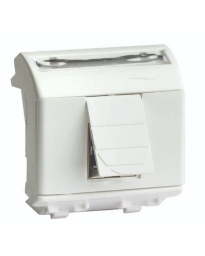 Розетка RJ-45 Brava 2 модуля слоновая кость (75655S): Розетка компьютерная с двумя разъёмами в Омске