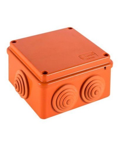 Коробка JBS100 100х100х55, 6 вых., 12P (1,5…4мм²) (43477HF): Коробка монтажная, огнестойкая, без галогена в Омске