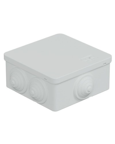 Коробка JBS101 100х100х55, 6 вых., IP55, белая (44037W-1). Коробка монтажная. Экопласт в Омске