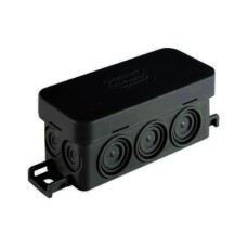 Коробка JBL090 90х42х40, 10 вых., IP55, черная (44055BL-1). Коробка монтажная. Экопласт