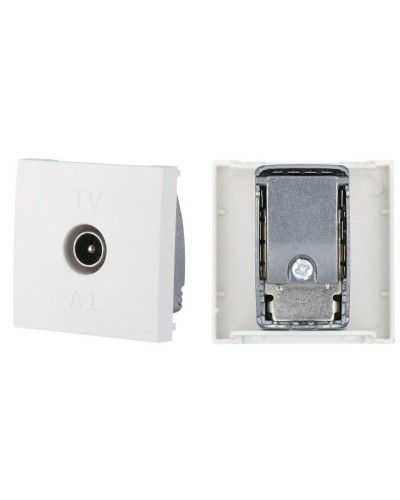 Розетка TV оконечная, белый LK45 (852104). Розетка TV. Экопласт в Омске